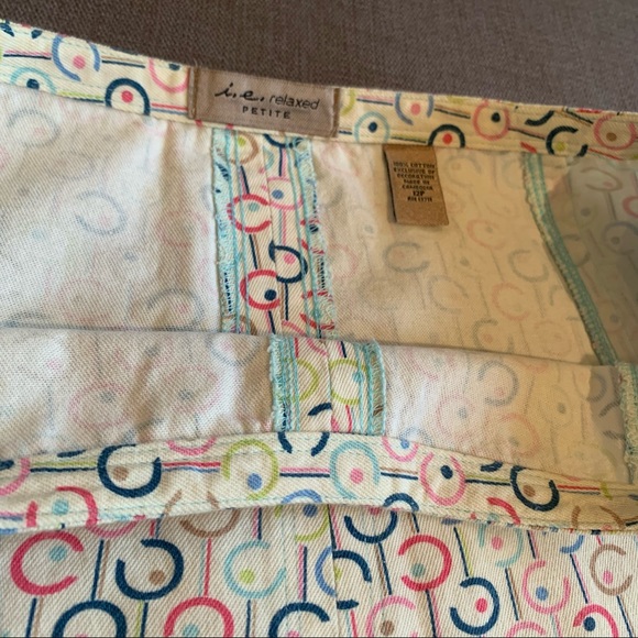 i.e. relaxed 100% Cotton Skirt in Retro Pattern; Nice, Heavy Material sz 12 P - Picture 9 of 14